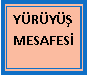 Metin Kutusu: Y�R�Y�� MESAFES�