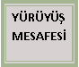Metin Kutusu: Y�R�Y�� MESAFES�