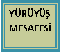 Metin Kutusu: Y�R�Y�� MESAFES�